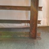 Old riveted metal gate