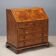 Antique walnut burr drop-leaf cabinet with 8 drawers, Italy, 18th century.