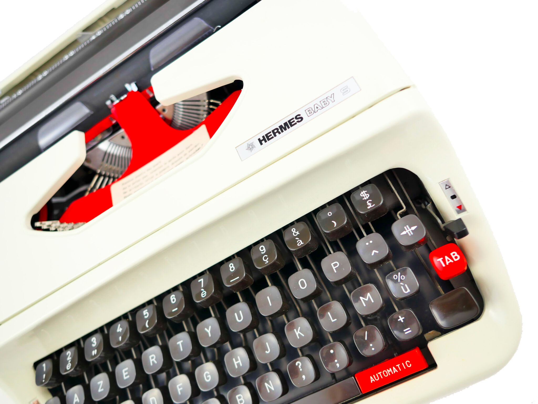 Hermes baby S typewriter - revised with new ribbon