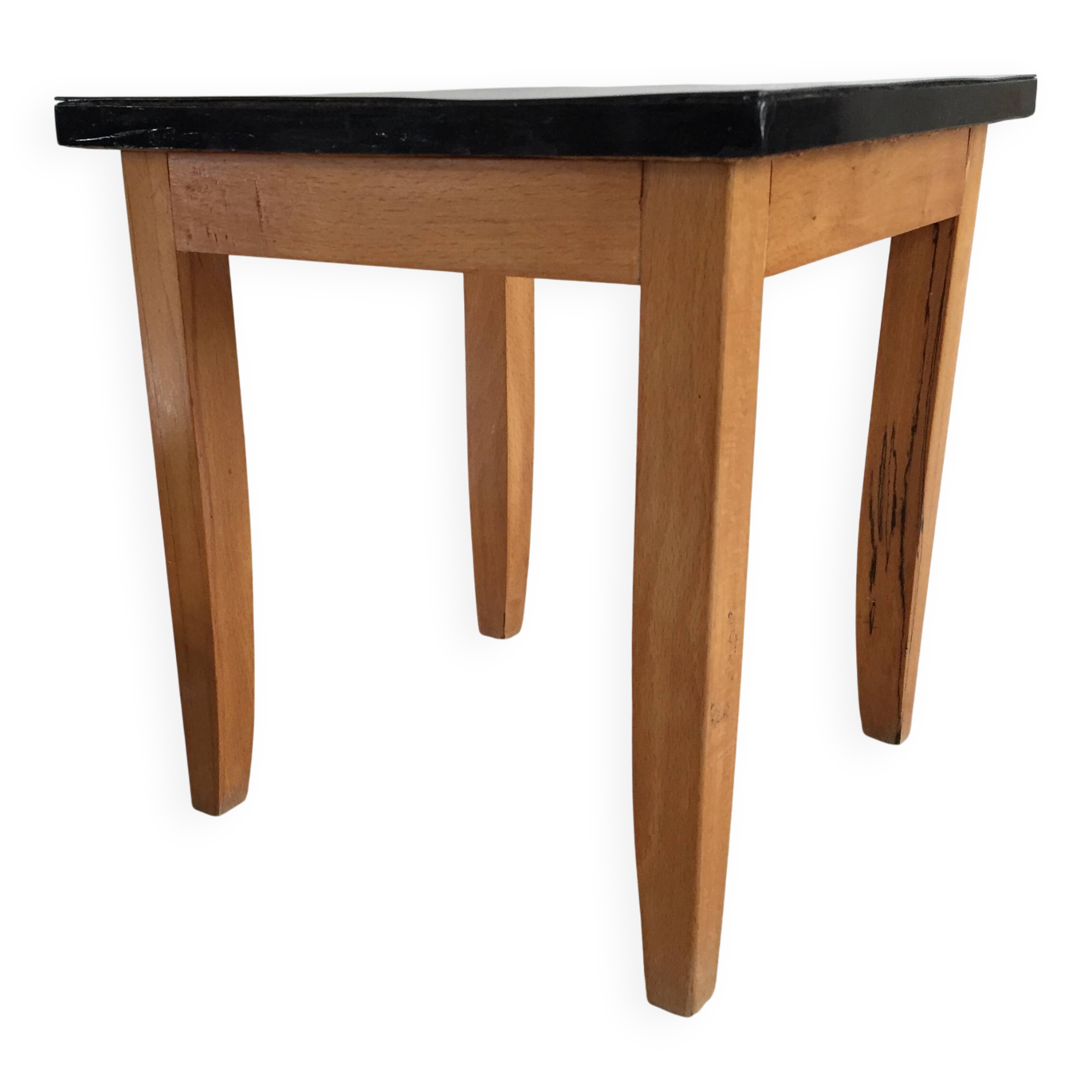 Vintage formica and wood stool