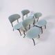 Set of 4 lounge chairs designed by Gastone Rinaldi, Italy, 1950s