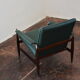 Fauteuil en palissandre & simili cuir modèle 112 par Leolux, années 1960