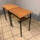 Lot de 6 tables d'écoliers