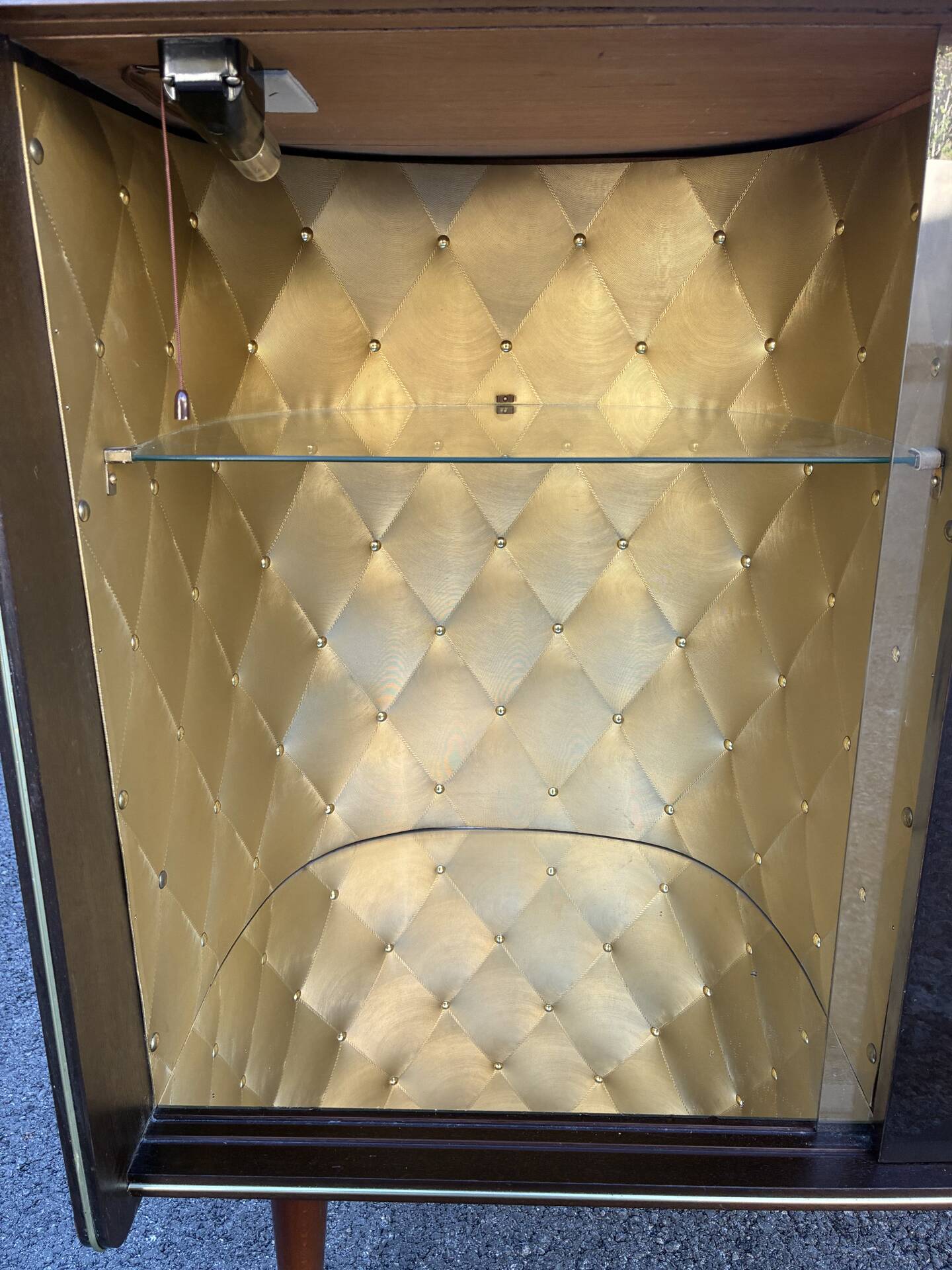 Vintage 60s TV console bar