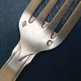 Solid silver fork and spoon Ernest Prost Paris, 1920s-1930s