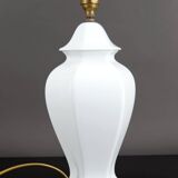 White porcelain lamp, France, circa 1950-1960