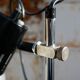 Floor lamp in metal chrome with 3 spotlights, 70s
