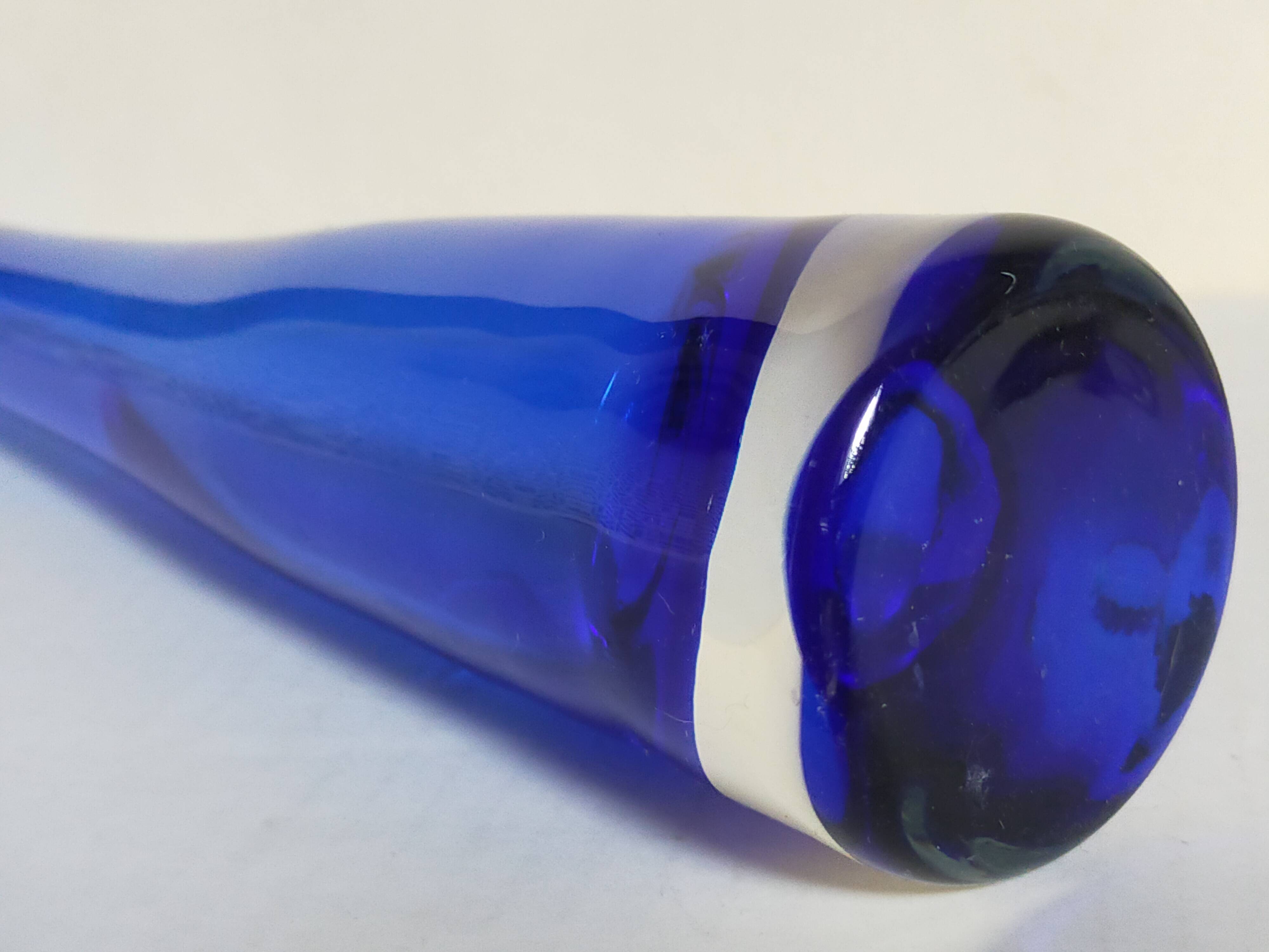 Duo of vintage glassblower soliflores