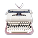 Underwood Quiet Tab De Luxe Caramel and Chocolate Typewriter 1954 revised