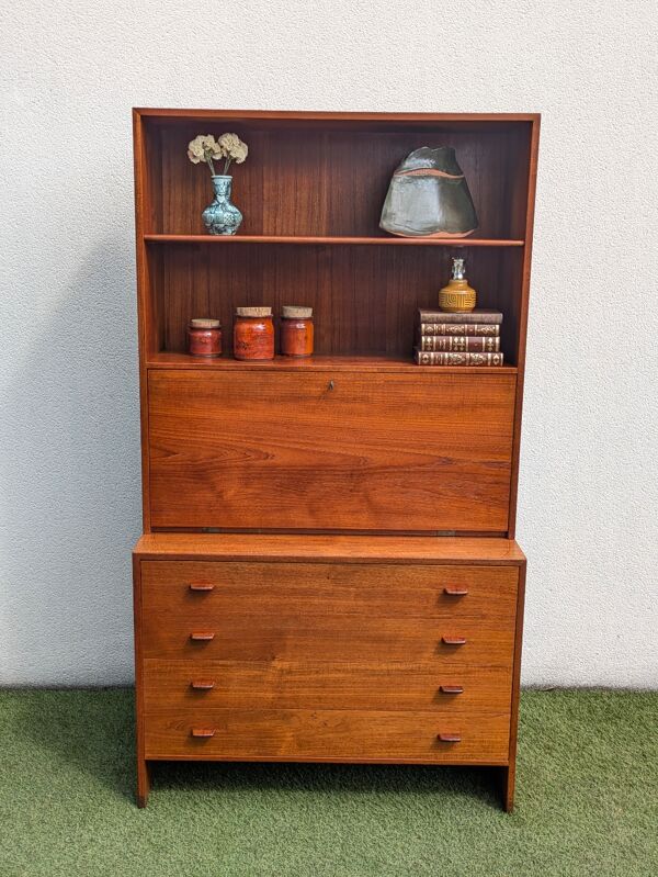 Secrétaire bibliothèque commode modulable Wegner( RY Møbler) teck 50's