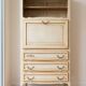 Classic style secretary in beige and wood