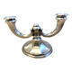 Ancien Bougeoir Chandelier Allemagne 1930 Art Déco Wilhelm Wolff Plaqué Argent