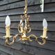 Birdcage chandelier in Bronze with 3 arms nice long chain French vintage