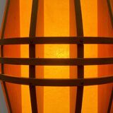 Mid-Century Wooden Cocoon Pendant Lamp