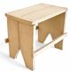 Rustic Spanish Milking Stool, Handcrafted Wood, Original Patina, 1940s