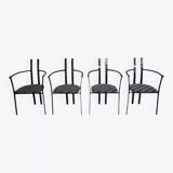 Set of 4 Italian design armchairs from the 80s