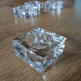 4 glass candle holders/tealight holders