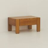 Solid wood (elm) bedside table / end table, vintage Regain circa 1980