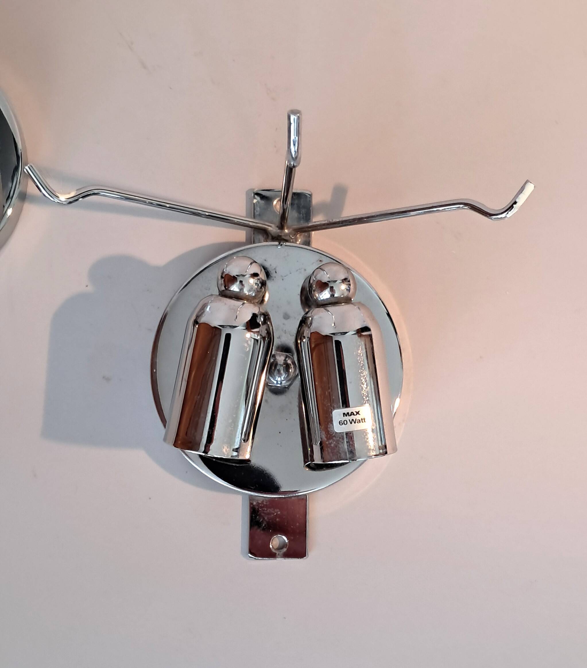 Pair of Novaresi 2-light Murano glass wall lights, Milan 1970.