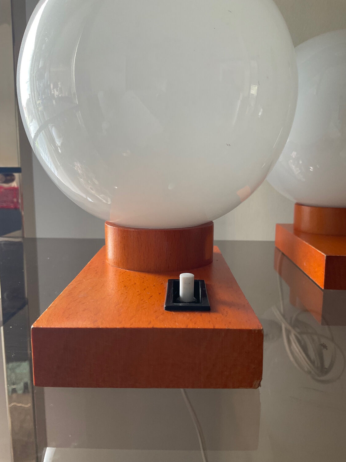Paire de lampes vintage des années 70