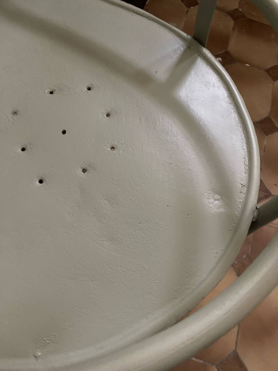 Coiffeuse, chevet en métal, années 50