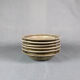Blanot stoneware, series of 6 hollow plate vintage