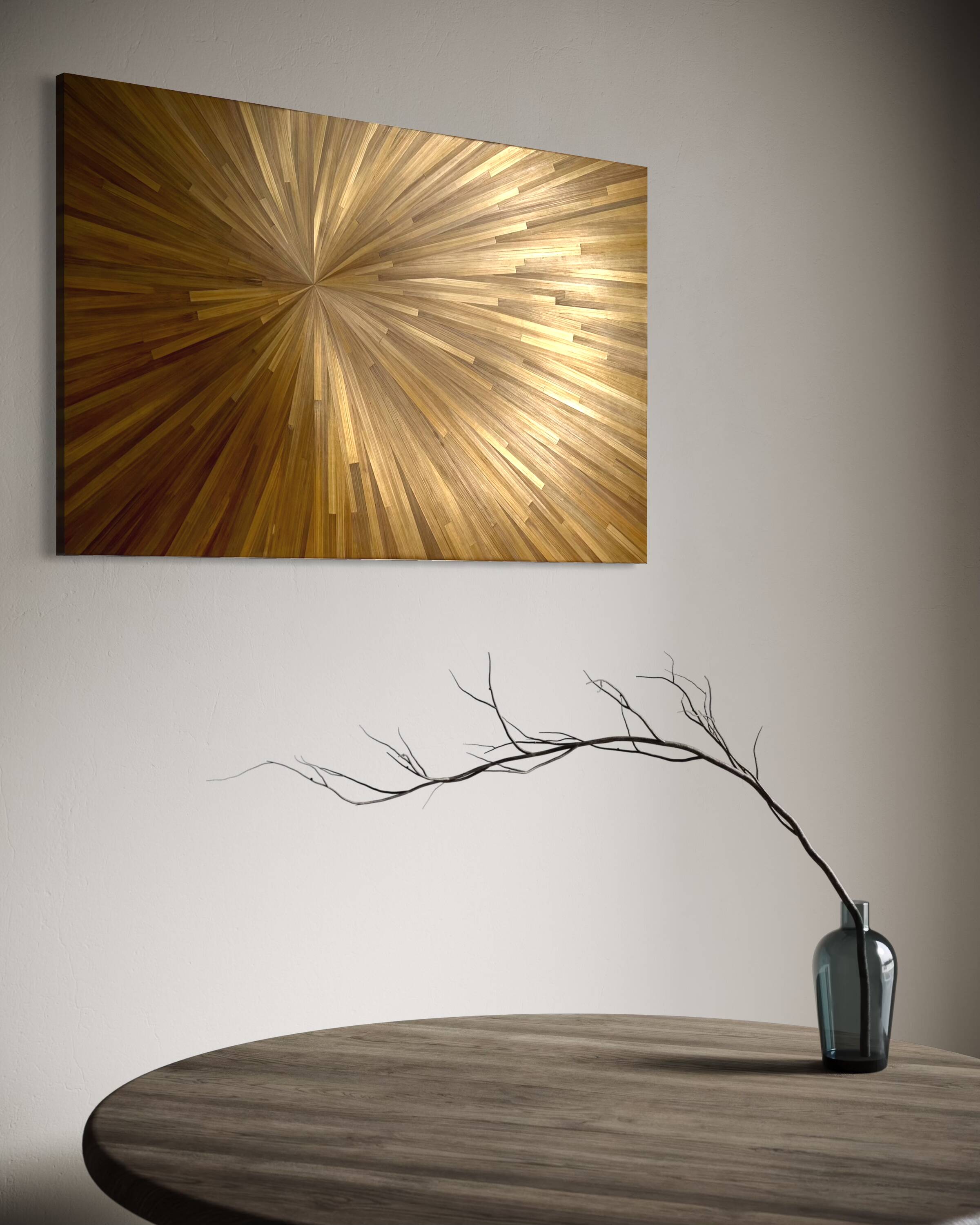 Bronze sun painting