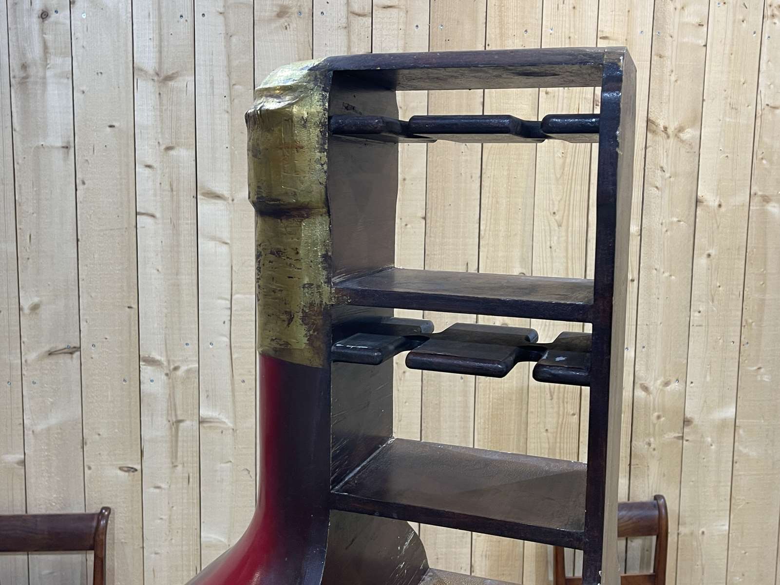 Advertising bar furniture in the shape of a giant wine bottle 90s