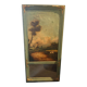 Antique trumeau with hunting scene - Oil on canvas and mirror - Panel