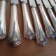 12 silver metal knives, filet model