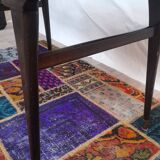 Vintage Scandinavian coffee table in teak and brass – 1960s