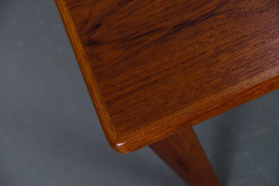 Danish teak meal table 60's with extension cords