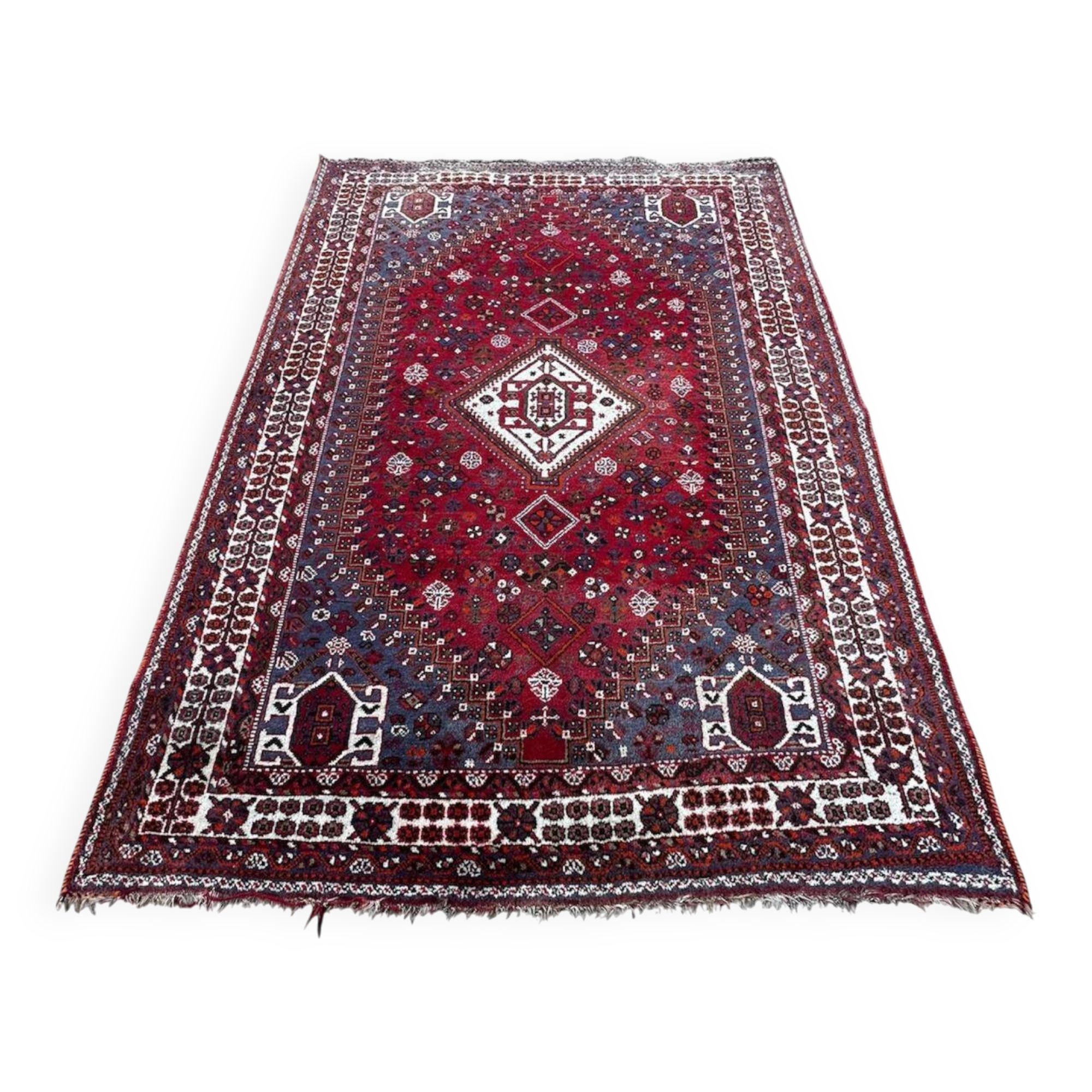 Handmade Persian Shiraz carpet 2m x 3m