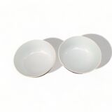 Set of 2 fine Chinese porcelain noodle bowls, old vintage Qing dynasty style