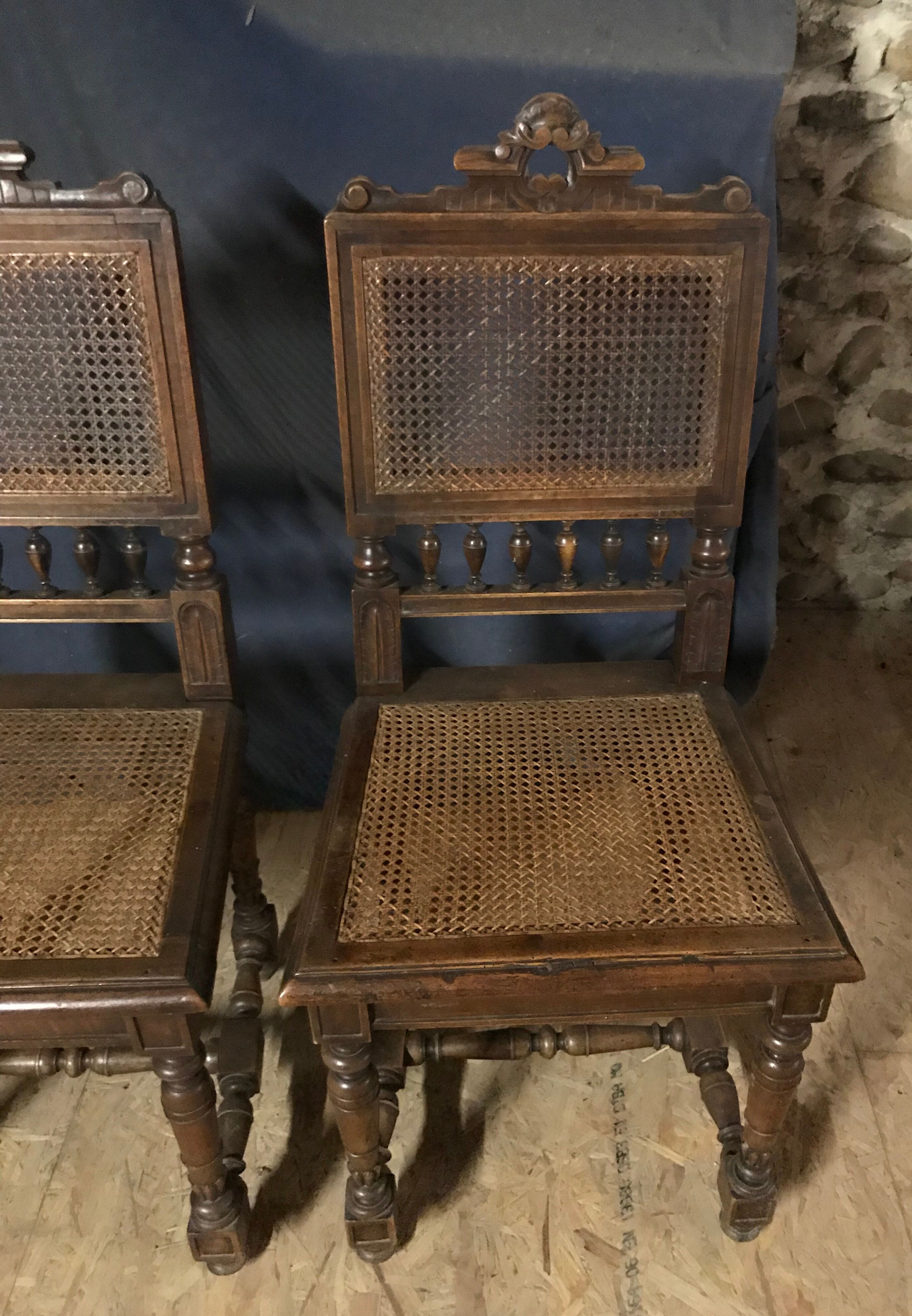 Henry II style chairs