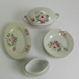 Dinette ancienne porcelaine irisée