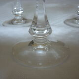 5 flutes with cut crystal champagne