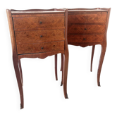Lot de 2 tables de chevet style Louis XV