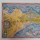 Map poster of Saint Juan Les Pins