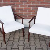 Lisek 300-190 armchairs, designed by H. Lis, Poland, 1960s. After renovation.