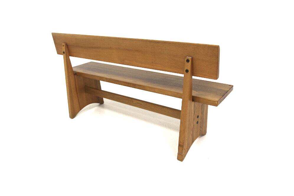 Scandinavian oak bench, Sweden, 1960
