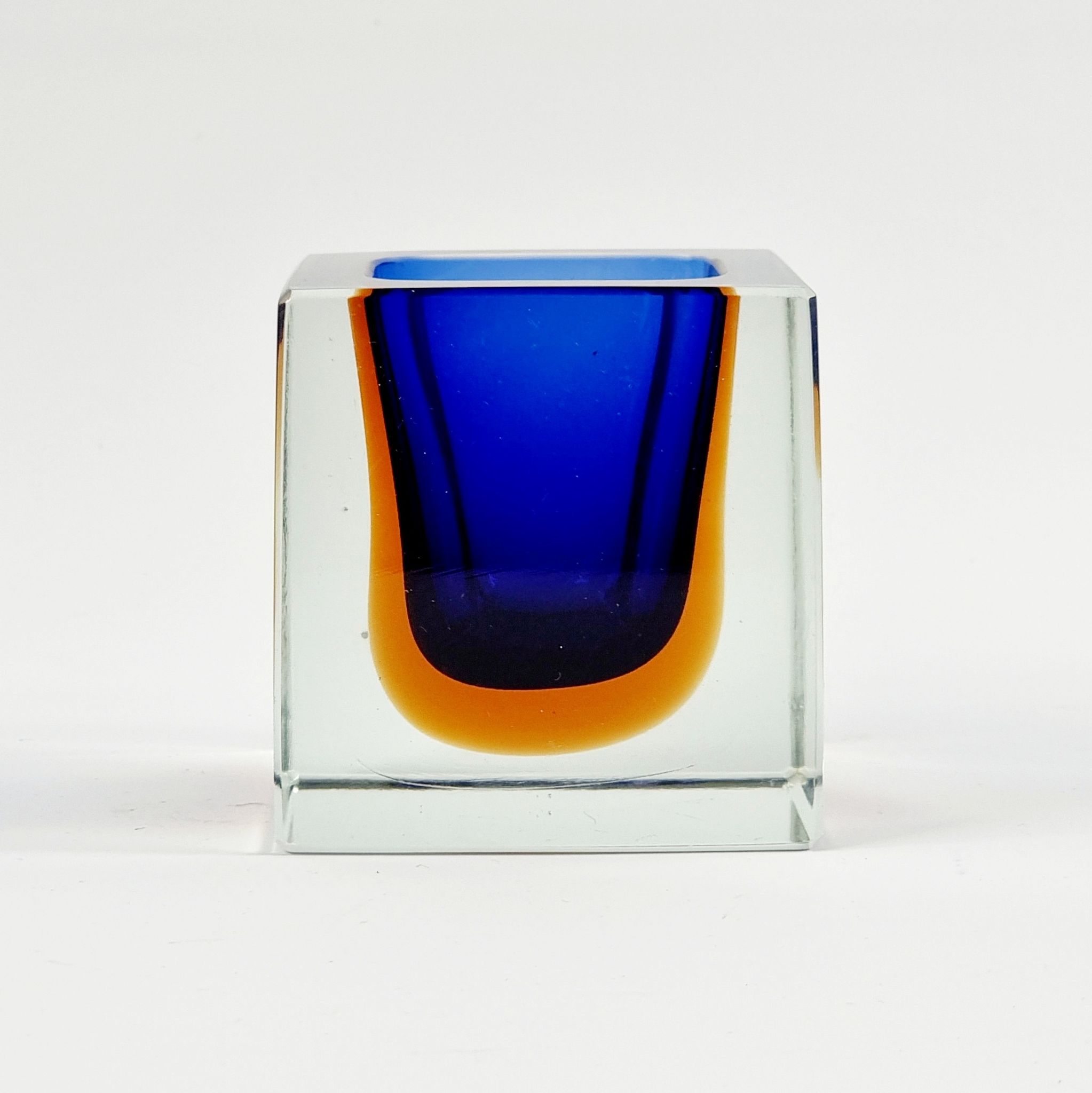 Sommerso Murano Glass Catch-All by Flavio Poli for Seguso, Italy, 1960s