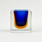 Sommerso Murano Glass Catch-All by Flavio Poli for Seguso, Italy, 1960s