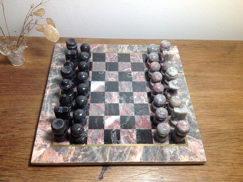 Marble chess game