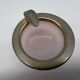 Luxurious Vintage Ashtray in Satin Pink Glass and Golden Frame | Catchall
