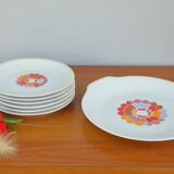 Set of 6 pie plates and dessert plates