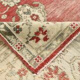 Red & Beige Oriental Vintage Rug 130x257Cm SK 22857