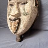 Ancient Tribal Wood Mask African Punu Maiden Mukudji Gabon