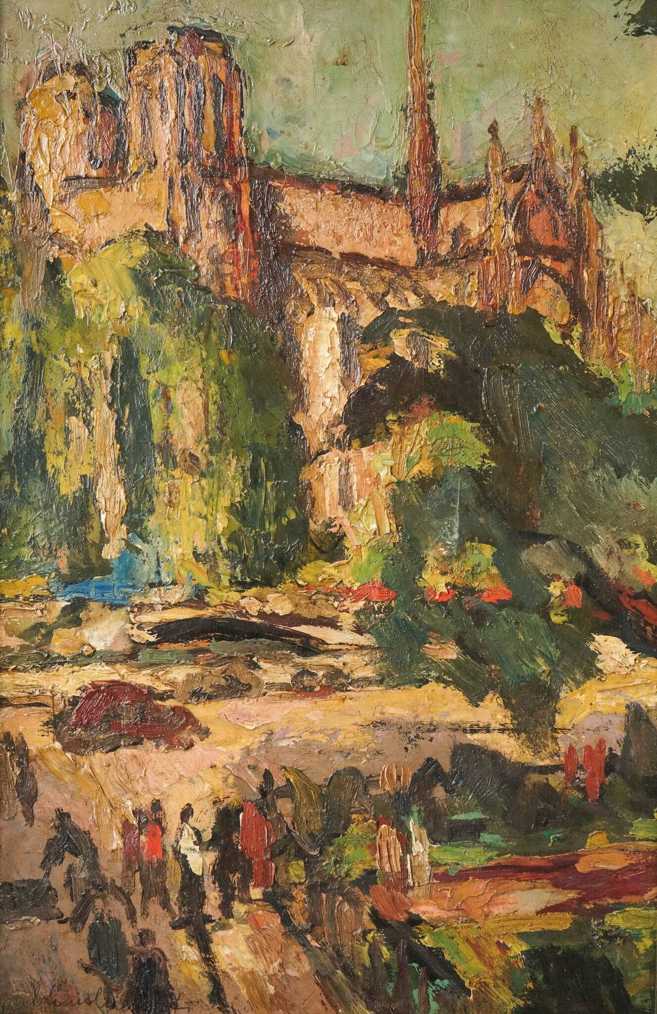 Impressionist oil - Study of a Cathedral