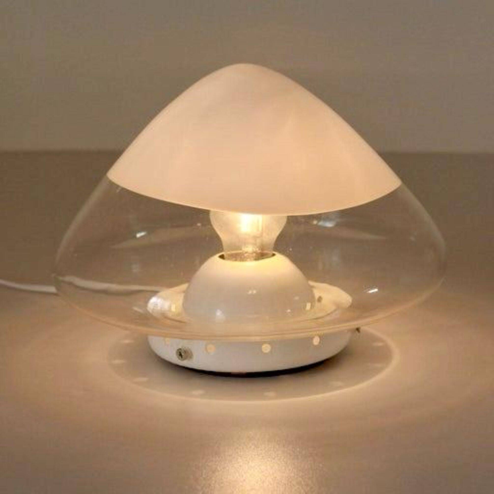 Mid-Century Modern Murano Glass Mushroom Lamp by Carlo Nason for " ITRE", I